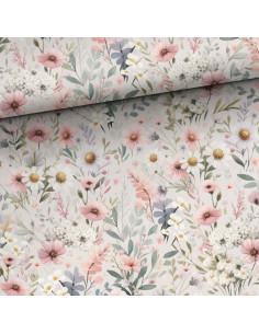 Premium-Baumwollstoff - Zarte Blume