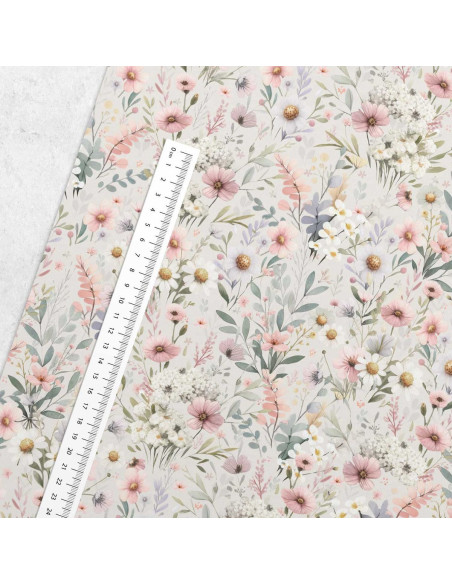 Premium-Baumwollstoff - Zarte Blume