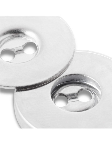 Satz von 3 magnetischen Nähknöpfen - Silber