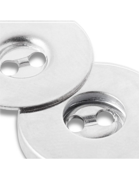 Satz von 3 magnetischen Nähknöpfen - Silber