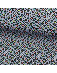 Lycra-Badeanzugstoff - Violetter Leopard