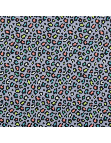 Lycra-Badeanzugstoff - Violetter Leopard