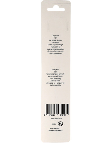 Kreidestift Zebra Bohin - Schwarz