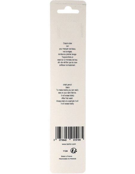 Kreidestift Zebra Bohin - Schwarz