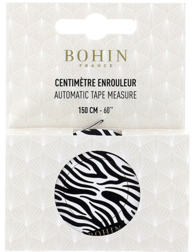 Maßband mit Nähmotiv 150 cm Zebra Bohin