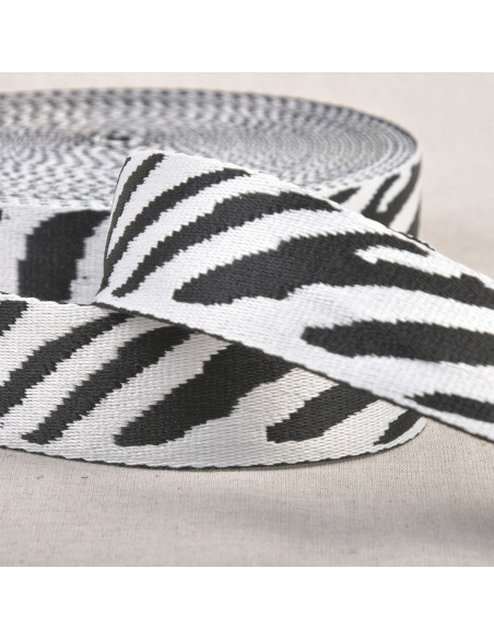 Tiergurt - Weiß-schwarzes Zebra
