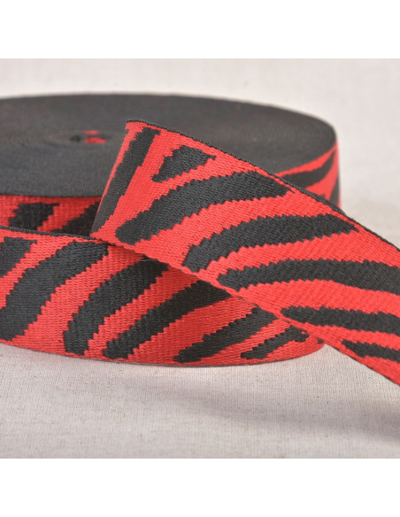 Tiergurt - Roter und schwarzer Zebra