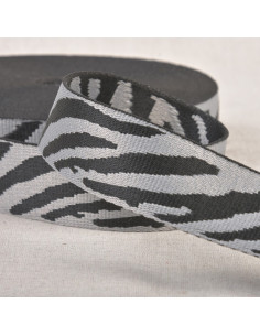 Tiergurt - Graues und schwarzes Zebra