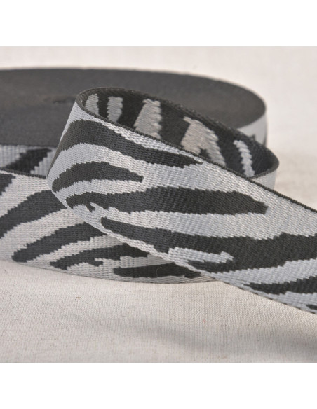 Tiergurt - Graues und schwarzes Zebra