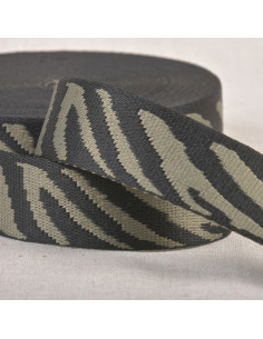 Tiergurt - Khaki und schwarzes Zebra