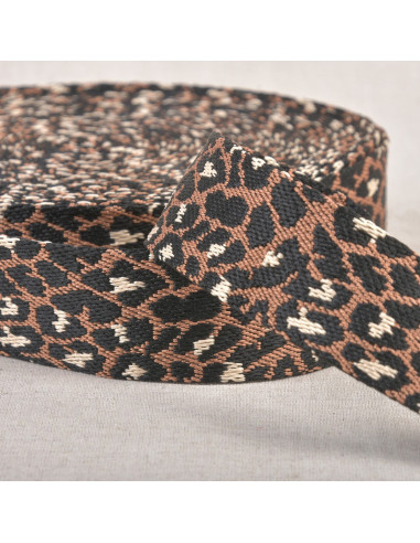 Tiergurt - Schokoladenbrauner Leopard
