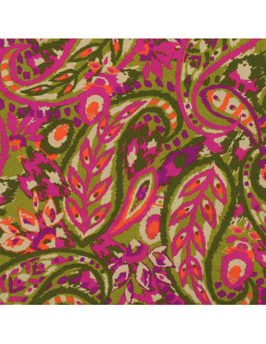 Fantasie-Viskosestoff - Alvis Bronze und Violett