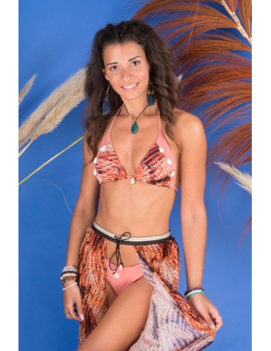 Lycra-Badeanzugstoff - Ocker Zebra