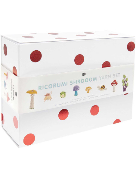 Set mit 35 Ricorumi Baumwollknäueln - Shrooom