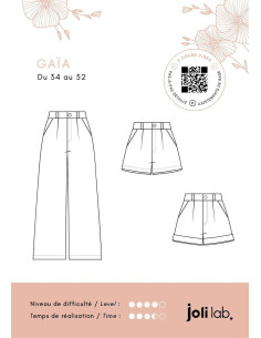 Hosen- und Shorts-Schnittmuster Gaïa - Joli Lab 2