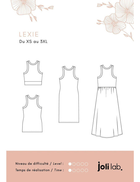 Lexie-Kleidmuster - Joli Lab