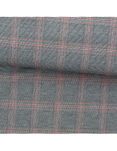 Schottisches Tartan-Gewebe im Trend - Schwarz und Rot