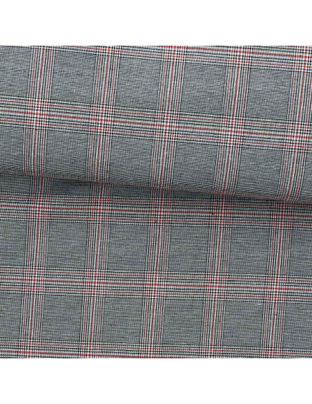 Schottisches Tartan-Gewebe im Trend - Schwarz und Rot