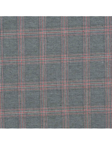 Schottisches Tartan-Gewebe im Trend - Schwarz und Rot