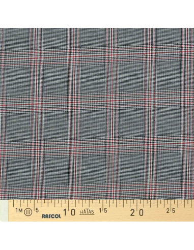 Schottisches Tartan-Gewebe im Trend - Schwarz und Rot