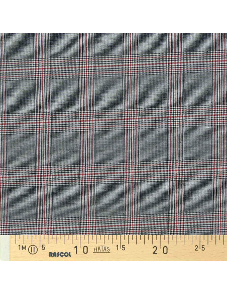 Schottisches Tartan-Gewebe im Trend - Schwarz und Rot
