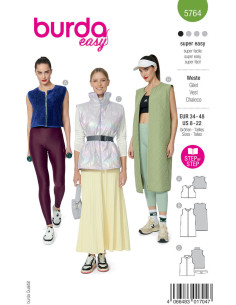 Weste Schnittmuster - Burda 5764