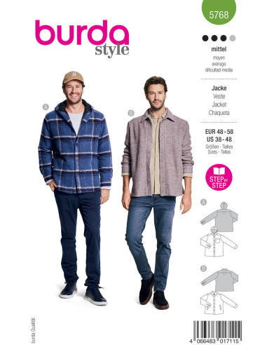 Jackenschnittmuster - Burda 5768