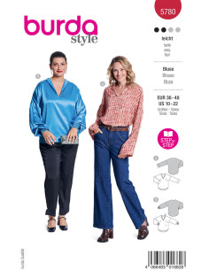 Blusenschnittmuster - Burda 5780