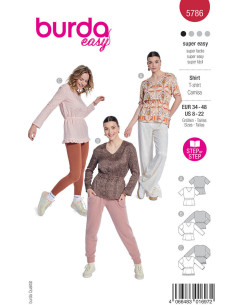 T-Shirt-Schnittmuster - Burda 5786