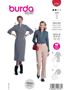Kleid- und T-Shirt-Schnittmuster - Burda 5792