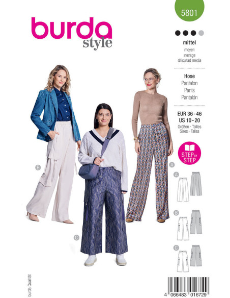 Hosenmuster - Burda 5801
