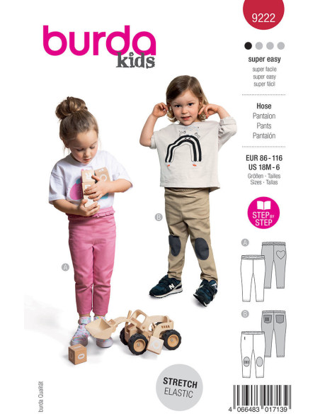 Hosenmuster - Burda 9222
