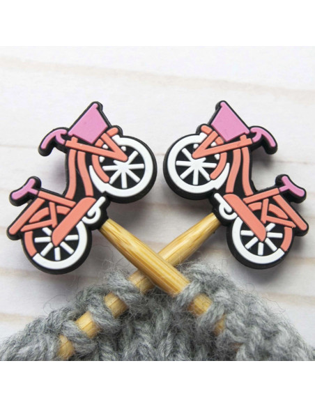 Maschenstopper für Stricknadeln - Fahrrad