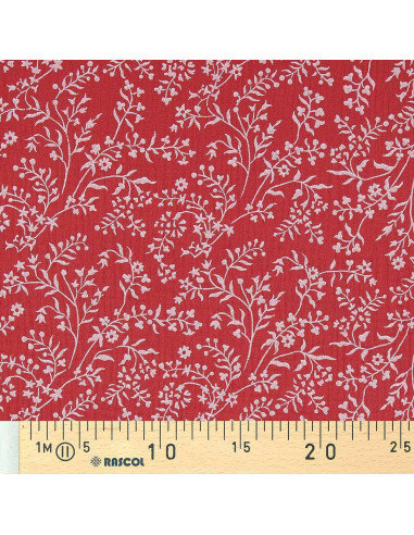 Bedruckter Double-Gaze-Stoff - Taznak Sandelholz und Rosa