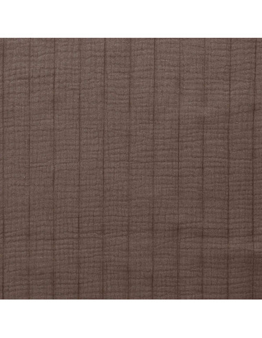Gesteppter Baumwollstoff - Taupe-Fuchsfarbe