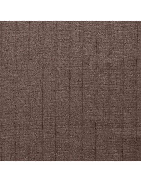 Gesteppter Baumwollstoff - Taupe-Fuchsfarbe