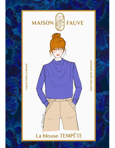 Sturm-Blusenmuster - Maison Fauve