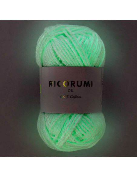 Phosphoreszierender Faden Glow in the dark Ricorumi