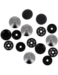 Magische Druckknöpfe ohne Zange 14 mm - Gewehrmetall-Finish 2
