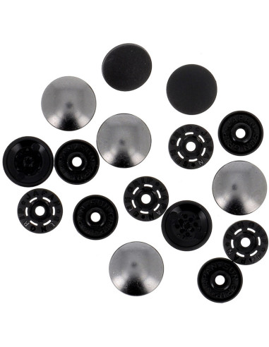 Magische Druckknöpfe ohne Zange 14 mm - Gewehrmetall-Finish