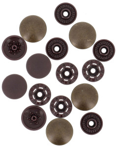 Magische Druckknöpfe ohne Zange 14 mm - Kupfermetall-Finish 2