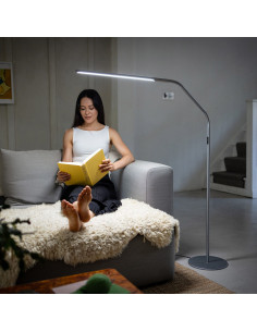 Stehlampe Daylight Slimline 4 - Eisgrau 2
