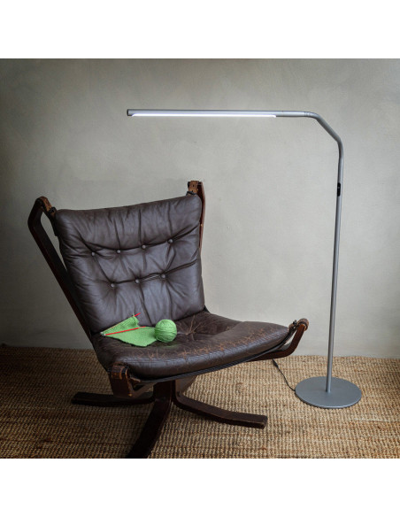 Stehlampe Daylight Slimline 4 - Eisgrau