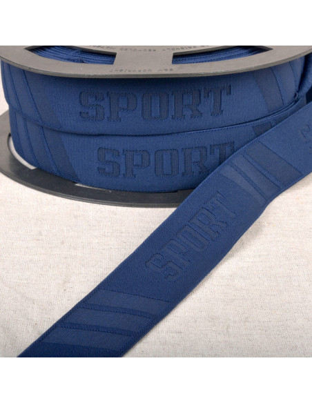 Elastischer Sport-Boxershorts mit Relief - Marineblau