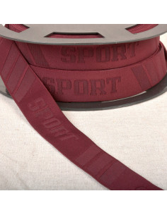 Elastischer Sport-Boxershorts mit Relief - Bordeaux