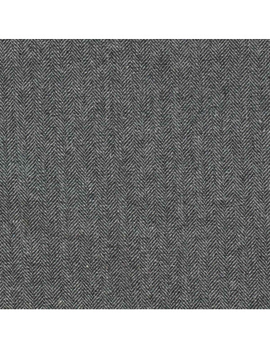 Tweed-Wollstoff für Mantel - Mittelgrau
