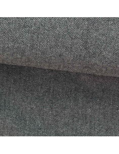 Tweed-Wollstoff für Mantel - Hellgrau