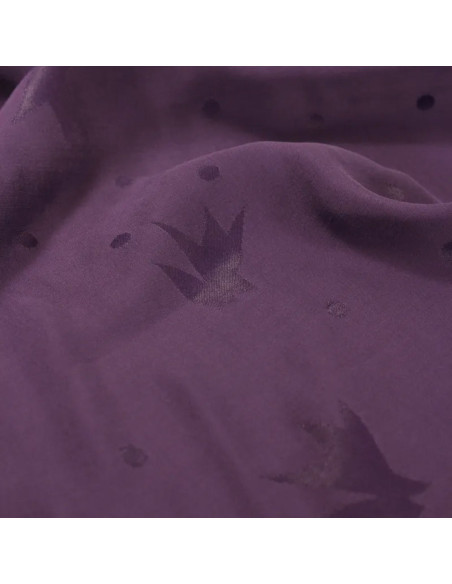 Jacquardstoff aus Viskose Streli Violett - Églantine & Zoé