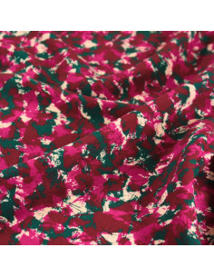 Viskosestoff Granite Bordeaux - Églantine & Zoé