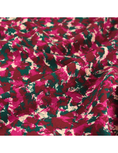 Viskosestoff Granite Bordeaux - Églantine & Zoé